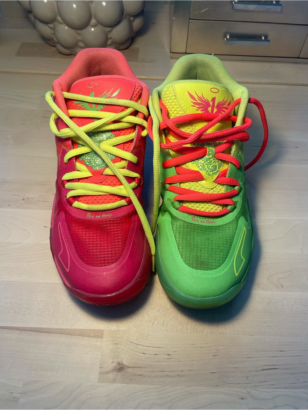 Puma MB.01 x Rick and Morty basketball sneakers by LaMelo Ball